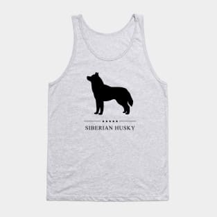 Siberian Husky Black Silhouette Tank Top